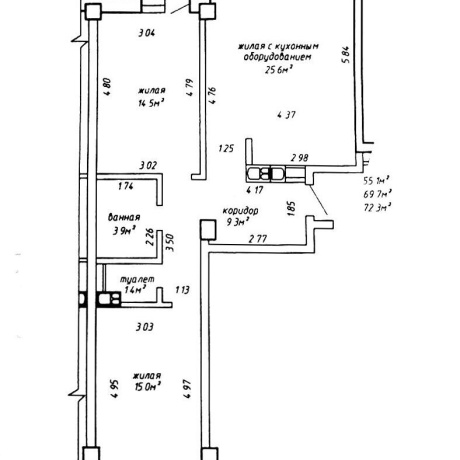 Фотография 3-комнатная квартира по адресу Лосика ул., д. 31 - фото 16