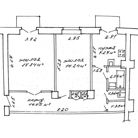 Фотография 2-комнатная квартира по адресу Машерова просп., д. 8 - фото 20