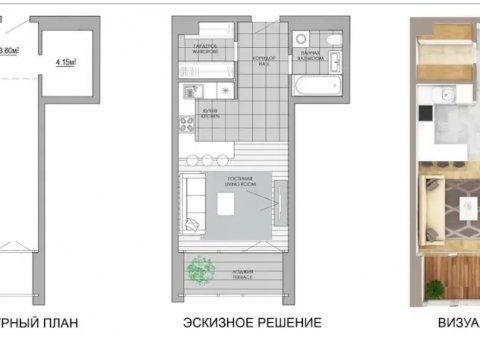 1-комнатная квартира по адресу Макаенка ул., д. 12 к. Л - фото 5