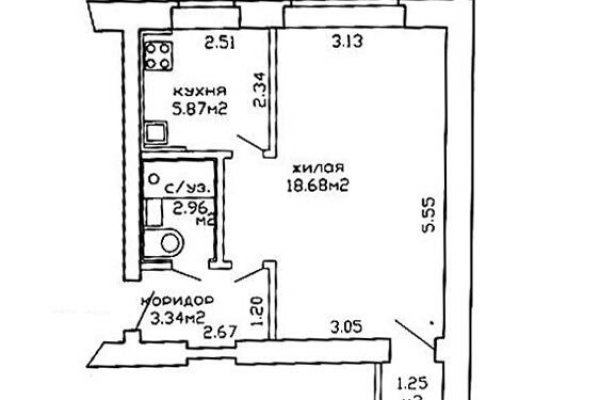 1-комнатная квартира по адресу Лермонтова ул., д. 19 - фото 9