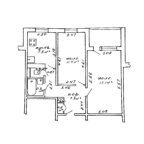 Фотография 2-комнатная квартира по адресу Стариновская ул., д. 4 - фото 12