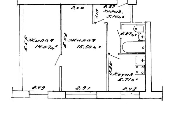 2-комнатная квартира по адресу Шабаны ул., д. 3 - фото 10