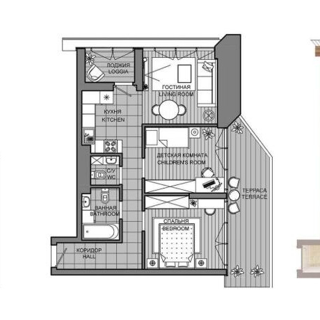 Фотография 3-комнатная квартира по адресу Лейтенанта Кижеватова ул., д. 1 - фото 2