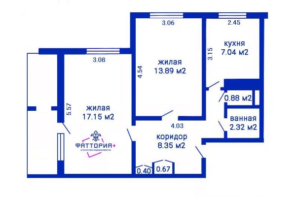 2-комнатная квартира по адресу Уборевича ул., д. 112 - фото 4
