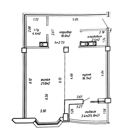 Фотография 1-комнатная квартира по адресу Беды ул., д. 2 к. Б - фото 19