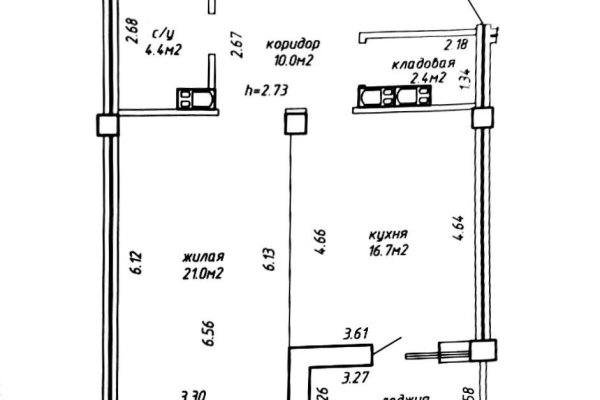 1-комнатная квартира по адресу Беды ул., д. 2 к. Б - фото 19