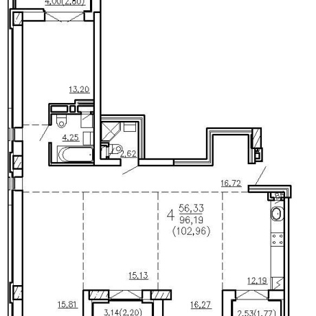 Фотография 4-комнатная квартира по адресу Кропоткина ул., д. 59 - фото 2