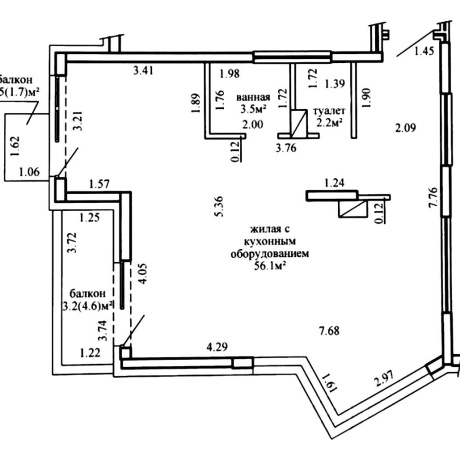 Фотография 3-комнатная квартира по адресу Леонида Щемелёва ул., д. 14 - фото 2