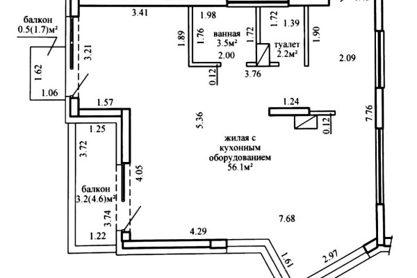 3-комнатная квартира по адресу Леонида Щемелёва ул., д. 14 - фото 2