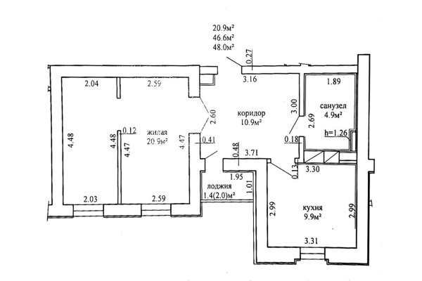 1-комнатная квартира по адресу Правда газеты просп., д. 3 - фото 16