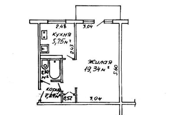 1-комнатная квартира по адресу Васнецова ул., д. 13 к. А - фото 18