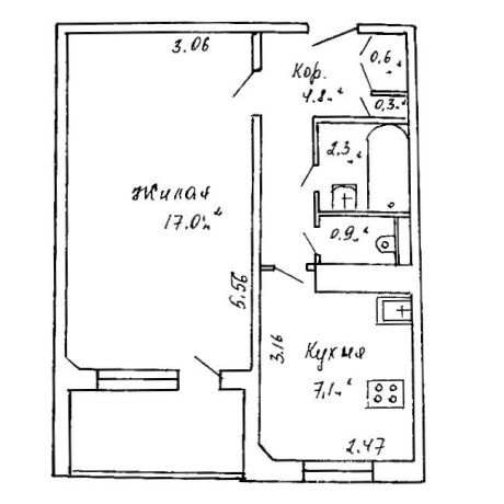 Фотография 1-комнатная квартира по адресу Селицкого ул., д. 101 - фото 12