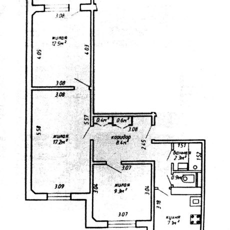 Фотография 3-комнатная квартира по адресу Космонавтов ул., д. 5 к. 1 - фото 17