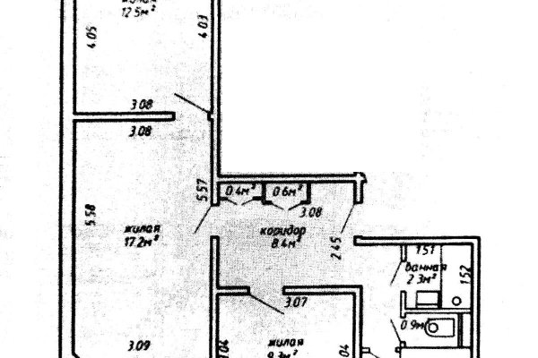 3-комнатная квартира по адресу Космонавтов ул., д. 5 к. 1 - фото 17