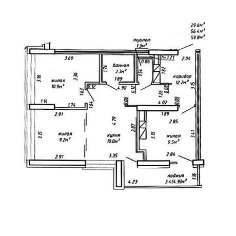 Фотография 3-комнатная квартира по адресу Игоря Лученка ул., д. 11 - фото 20