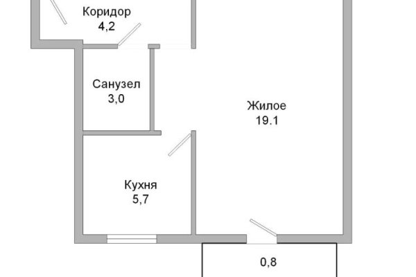 1-комнатная квартира по адресу Ванеева ул., д. 14 - фото 2