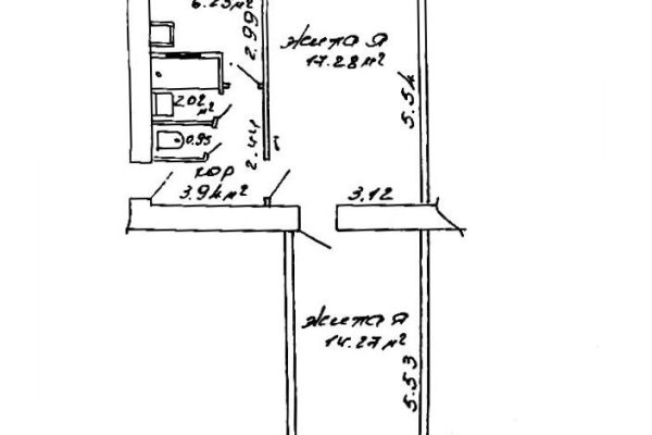 2-комнатная квартира по адресу Лынькова ул., д. 79 - фото 15
