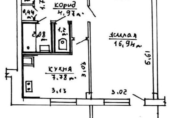 1-комнатная квартира по адресу Одоевского ул., д. 32 - фото 14
