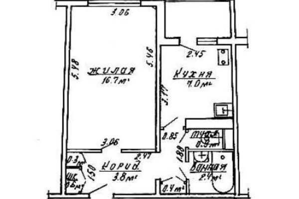 1-комнатная квартира по адресу Якубовского ул., д. 34 - фото 20