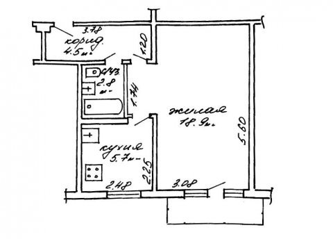 1-комнатная квартира по адресу Логойский тракт, д. 32 к. 2 - фото 14
