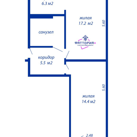 Фотография 2-комнатная квартира по адресу Рокоссовского просп., д. 143 - фото 2