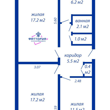 Фотография 3-комнатная квартира по адресу Голодеда ул., д. 39 к. 2 - фото 6