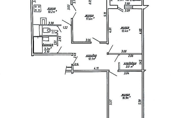 3-комнатная квартира по адресу Острожских ул., д. 12 - фото 8