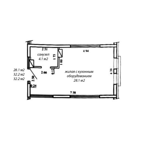 Фотография 1-комнатная квартира по адресу Савицкого ул., д. 23 - фото 14