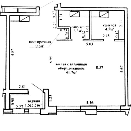 Фотография 2-комнатная квартира по адресу Виталия Цвирко ул., д. 69 - фото 12