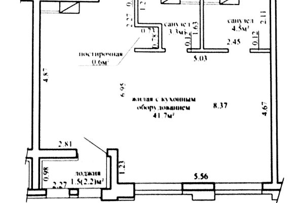 2-комнатная квартира по адресу Виталия Цвирко ул., д. 69 - фото 12