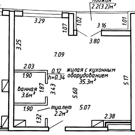 Фотография 2-комнатная квартира по адресу Мира просп., д. 1 - фото 18