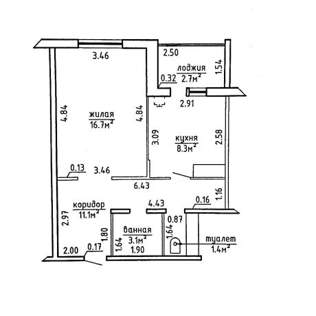 Фотография 1-комнатная квартира по адресу Майская ул., д. 2 - фото 16