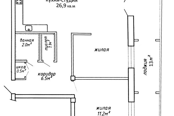 2-комнатная квартира по адресу Куйбышева ул., д. 48 - фото 3