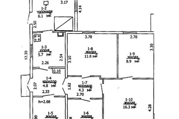 5+ -комнатная квартира по адресу Зеленая ул., д. 4 - фото 2