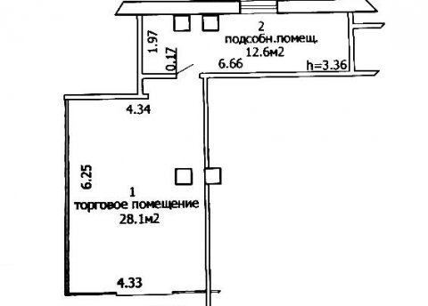 Продается торговое помещение по адресу г. Минск, Хоружей ул., д. 1 к. А - фото 1