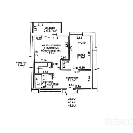 Фотография 2-комнатная квартира по адресу Пилотная ул., д. 30 - фото 20