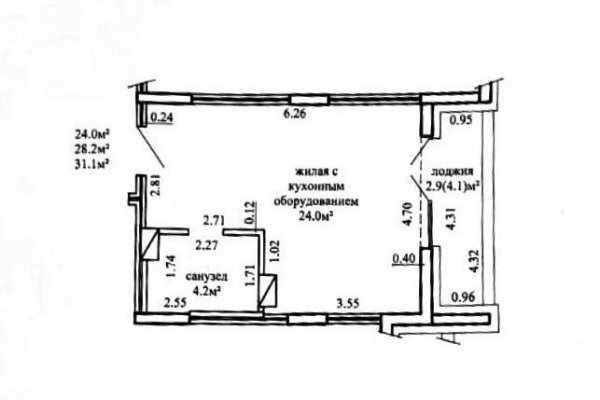 1-комнатная квартира по адресу Братская ул., д. 9 - фото 2