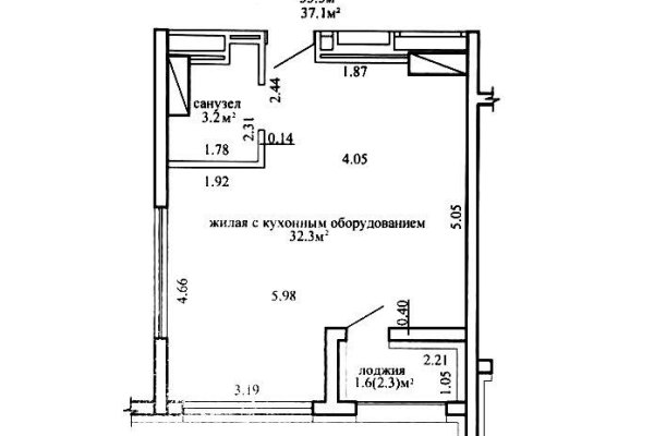1-комнатная квартира по адресу Левина ул., д. 7 - фото 11