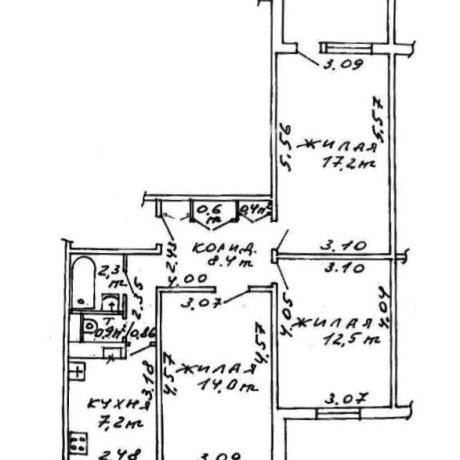 Фотография 3-комнатная квартира по адресу Шафарнянская ул., д. 6 - фото 12
