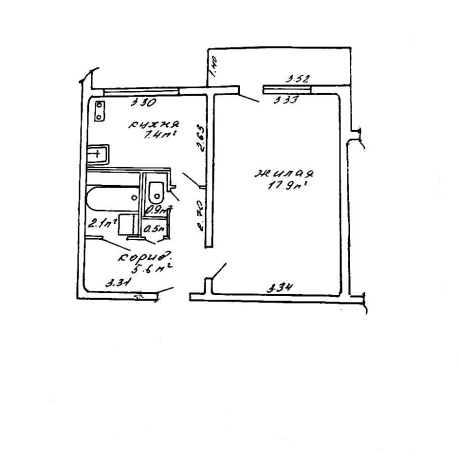 Фотография 1-комнатная квартира по адресу Жудро ул., д. 47 - фото 19