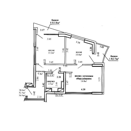 Фотография 3-комнатная квартира по адресу Брилевская ул., д. 35 - фото 19