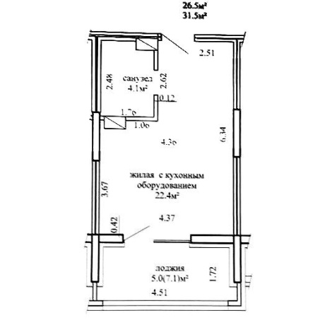 Фотография 1-комнатная квартира по адресу Игоря Лученка ул., д. 16 - фото 2
