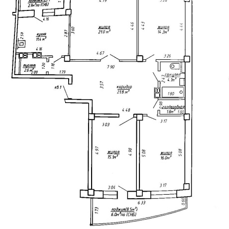 Фотография 4-комнатная квартира по адресу Дзержинского просп., д. 20 - фото 20