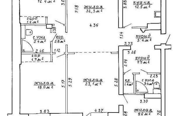 5+ -комнатная квартира по адресу Пономаренко ул., д. 54 - фото 2