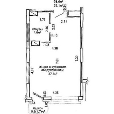 Фотография 1-комнатная квартира по адресу Игоря Лученка ул., д. 25 - фото 2