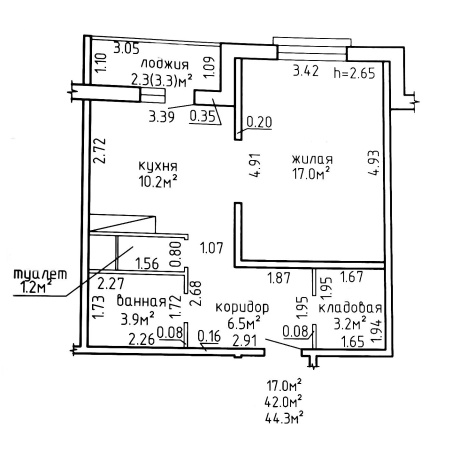 Фотография 1-комнатная квартира по адресу Братьев Райт ул., д. 7 - фото 18