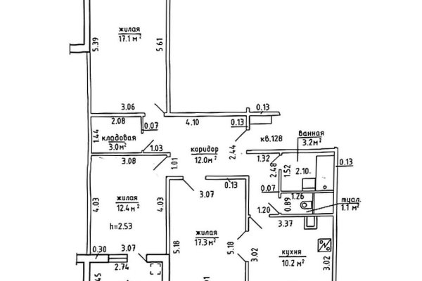 3-комнатная квартира по адресу Троицкая ул., д. 39 - фото 19