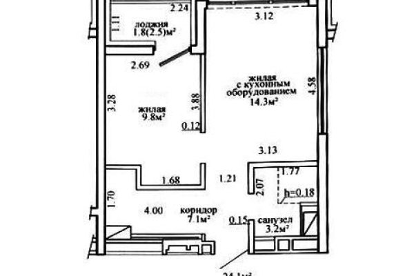 2-комнатная квартира по адресу Братская ул., д. 11 - фото 17