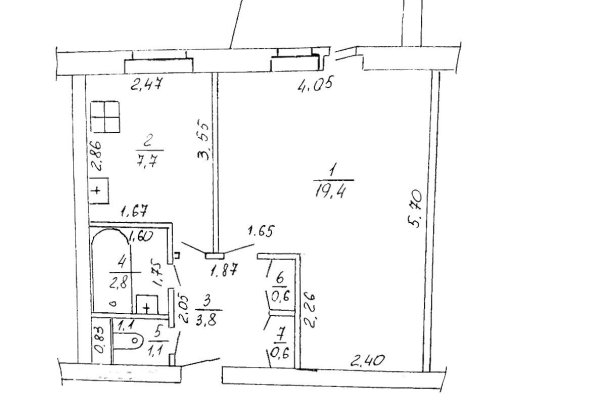 1-комнатная квартира по адресу Линейная ул., д. 8 к. а - фото 8