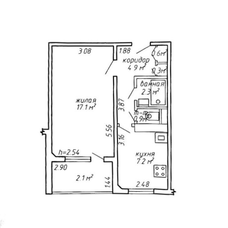 Фотография 1-комнатная квартира по адресу Слободская ул., д. 107 - фото 8